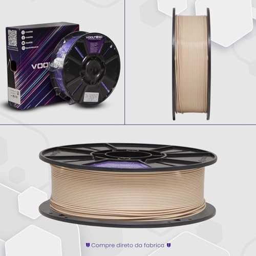 Filamento PLA Caucasiano Premium 1kg, 1.75Mm, Para Impressoras 3D - Voolt3D