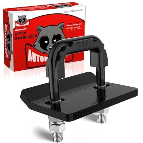AUTORACCOON Hitch Tightener Anti-Rattle Clamp - Heavy Duty Hitch Stabilizer for 1.25
