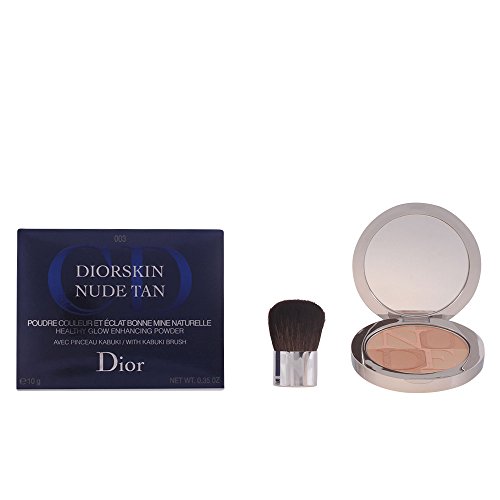 Christian Dior Skin Nude Tan Glow Enhancing Powder with Kabuki Brush, No. 003 Zenith, 0.35 Ounce