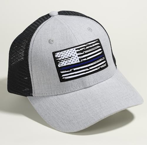 Image of American Flag Hat, Baseball Cap for Men Women, Adjustable Snapback Hats USA Flag Trucker Hat Black