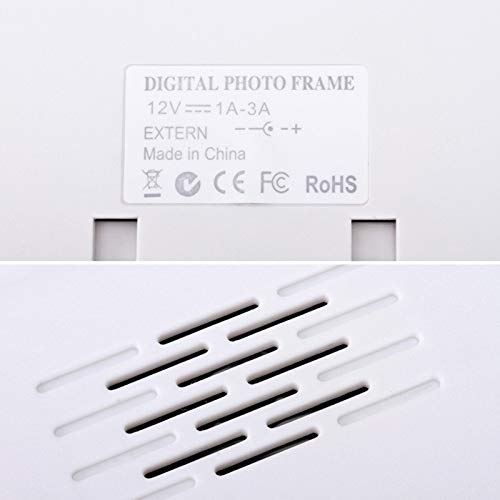 Cadre photo numérique 17 pouces LED avec télécommande et haut-parleur - 6