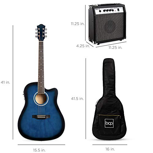 Best Choice Products SKY5059 Beginner Acoustic Electric Guitar Starter Set W/ 41In thumb #6