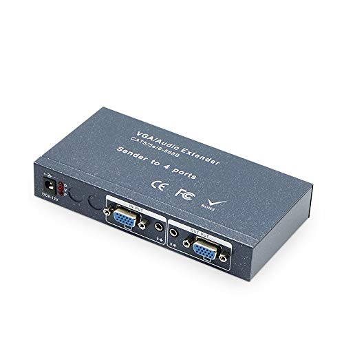 Gimax VGA extender, 100M range, 200M range, 300M range, VGA - RJ45 video extender - (Color: Sender)