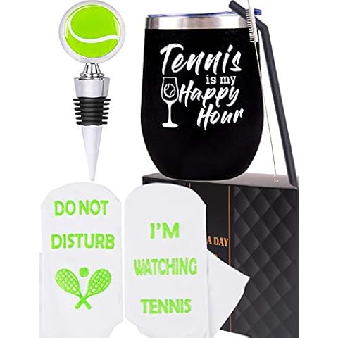 DORADREAMDEKO Tennis Gifts for Women, Tennis Lovers Gifts, Birthday Gifts for Tennis Players, Gifts for Tennis Lovers Women, Tennis Tumbler, Tennis Themed Gifts for Women Cover