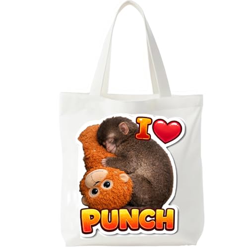 Punch – Bolso Tote de Peluche Animal I Love Punch miniatura 1