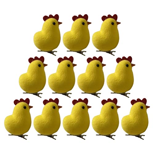 Pinces à cheveux poussin jaune pour la chasse aux œufs de Pâques