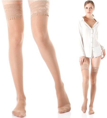 Chaussettes d'appui 140 den CzSalus pour soulager les jambes lourdes des femmes