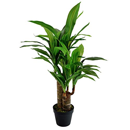 INtrenDU Kunstpflanze Yucca im Topf 80cm Cover