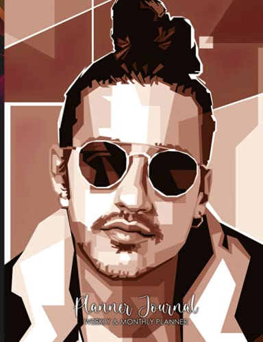 Weekly and Monthly Planner: Russ Rapper Singer PopArt 156 pages 7,44 x 9,69" Monthly & Daily Personal Habit Tracking Journal Logbook And Goal Planner Build Healthy Routines & Achieve Your Goals