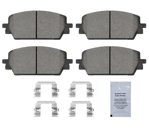 Image of HUSCH D2380 Front Ceramic Brake Pads Kit Fit For Hyundai Santa Cruz 2022-2023, For Santa Fe 2021-2023, For Kia Sorento 2021-2023