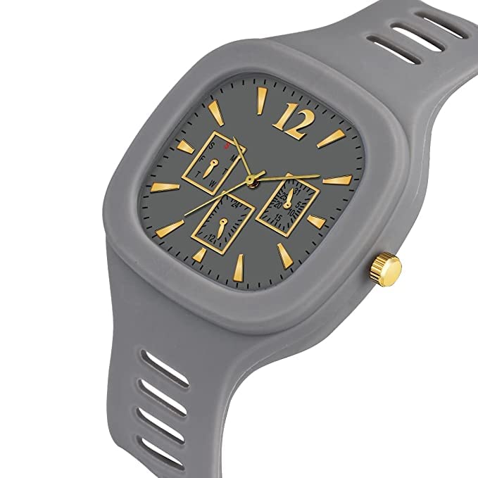 Image of SELLORIA Square Shape Analog Silicon Strap Stylish Designer Watch Kids Watch for Boys