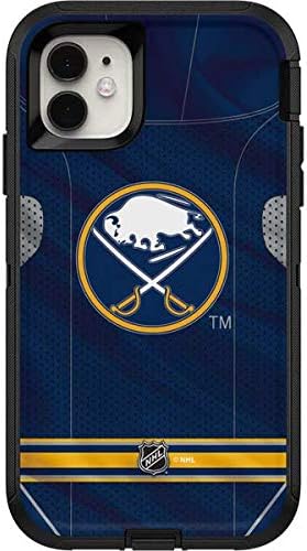 Skinit Decal Skin Compatible with OtterBox Defender iPhone 11 Case - Officially Licensed NHL Buffalo Sabres Home Jersey Design