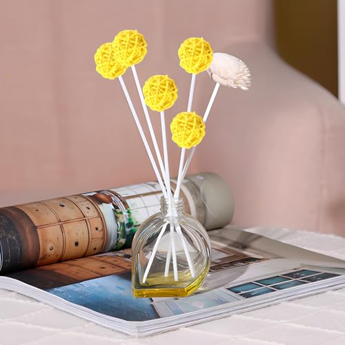 Tissting 20 Pieces Wicker Rattan Balls, 3cm Decorative Balls - Image 4