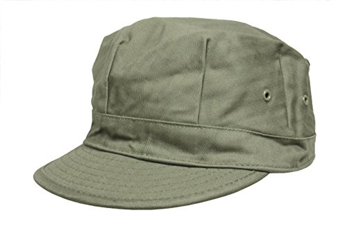 Bonnet US HBT authentique reproduction Mil-Tec, chapeau militaire en sergé de coton haut de gamme