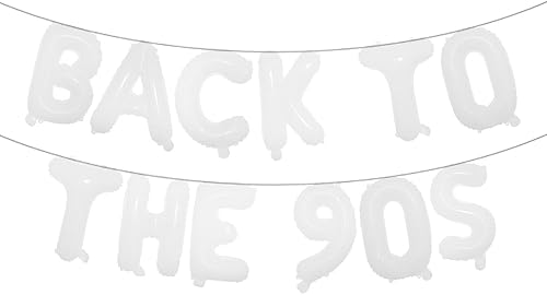 Miniatura 43 de Cartel de globos de regreso a los 80, pancarta de fiesta de cumpleaños de los años 80 y 90, globo retro para fiesta de los 80, decoraciones de