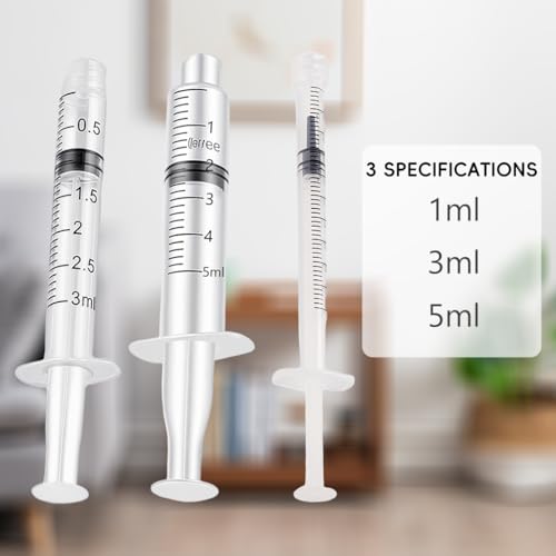 Image of ZIBUYU 3 PCS Syringe Pump for Feeding Set with 1ml 3ml 5ml & 2 Short Long Nipples - Syringe Pump for Bird & Pet Feeder, PP Silicone Nutrition Delivery for Birds Small Pets