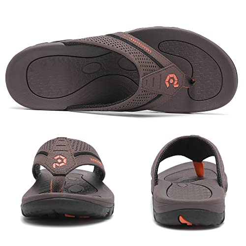 Image of Men's Flip-Flops, Thongs Sandals Durable Comfort Slippers for Beach