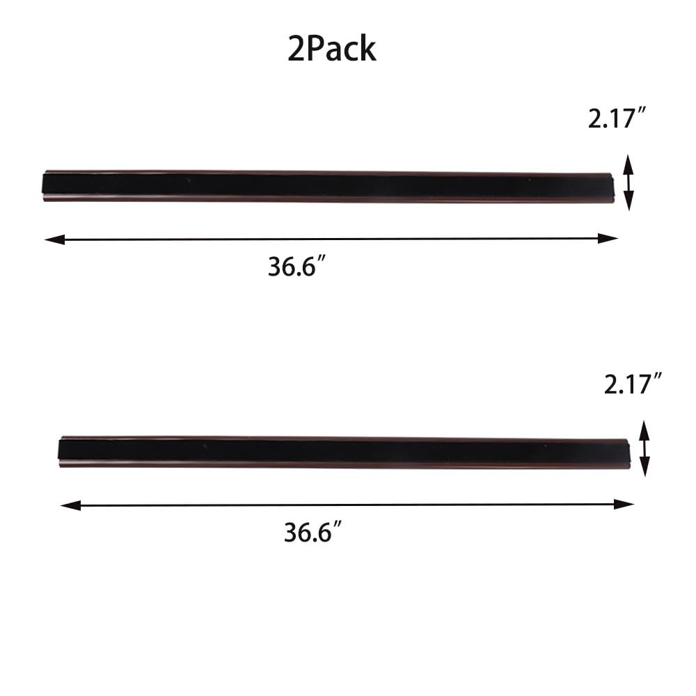 Vilemoon 2Pack Door Draft Stopper with Felt Cloth Reduce Noise, 36.6