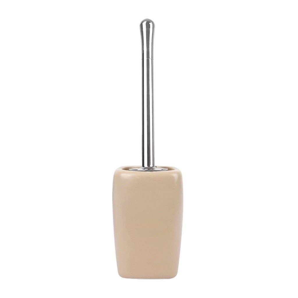 Eco toilet brush Stylish ceramic no dead corner toilet brush toilet wash toilet brush interchangeable brush head set funny toilet brush (Color : C)