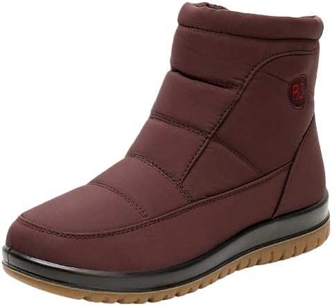 Women's Winter Snow Boots - Warm Fur Lined Waterproof Ankle Boots, Outdoor Comfortable Booties for Cold Weather​
