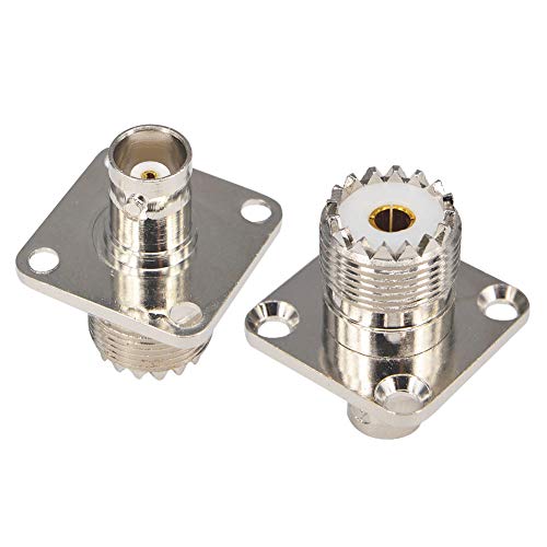 Conector BNC hembra a UHF hembra SO239 panel coaxial x2 miniatura 5