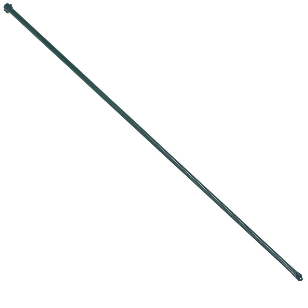 vidaXL Postes de jardín 10 unidades 1,5 m metal verde
