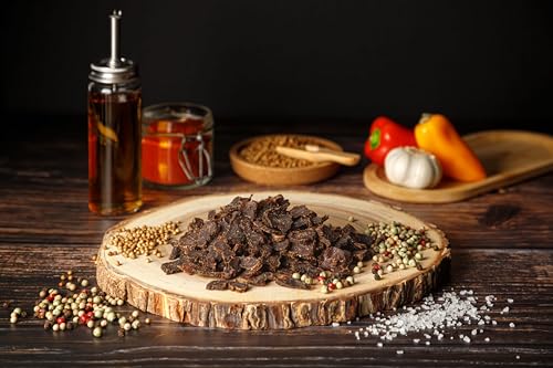 Craftsman Biltong Trockenfleisch Probierpack | 100% natürlich | Beef Jerky Mix aus Deutschland - Bayern | Ohne Zucker | Original, Chili, Pepper, Herbs | Rezept aus Namibia | Afrika (200 g (4 x 50g))