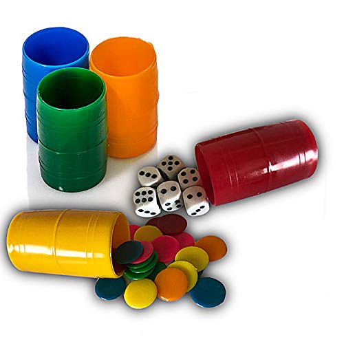 shafier 288 chips en 72 blokjes voor patches, ganzen, rood, groen, geel, oranje, blauw en roze, voor 6 spelers, ook voor kinderen om te leren.