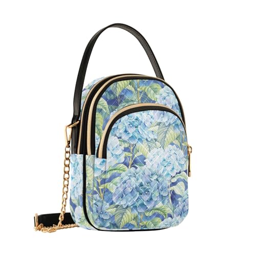 Porte-monnaie et sac hortensia bleu, une idée cadeau poétique pour femme