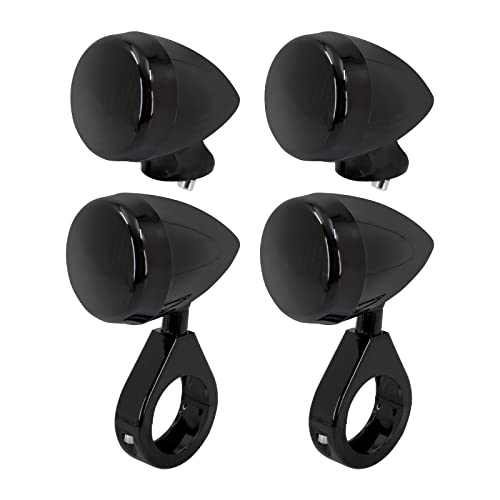 4Pcs Front Rear Motorcycle LED Turn Signals Light 41mm Fit fork Clamp Indicator Blinker Fit for Harley Sportster Dyna by HDBUBALUS - Used condition - CA$12.71