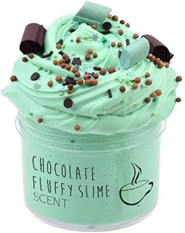 Christmas Stocking Stuffers Mint Slime Scented, Fairy Putty Fluffy Slime, Fluffy Floam Slime Stress Relief Toy Scented Sludge Toy for Kids(200ML) 8oz