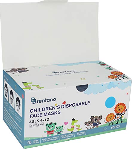 B BRENTANO Non-Medical Personal Protective Equipment Disposable Face Mask (Children, Blue) - Thumbnail 2