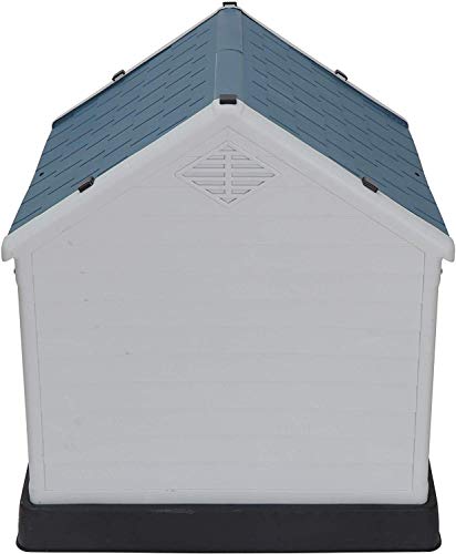 BBBuy Plastic Dog House for Small to Medium Dogs Water Resistant Pet Puppy Kennel Shelter Indoor Outdoor Pet Dog House