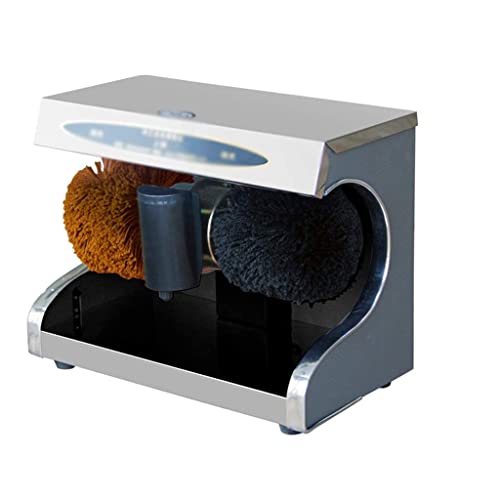 Samnuerly Lucidascarpe elettrica, lucidascarpe a induzione Automatica in Acciaio Inossidabile per rimozione Polvere e lucidatura, Piccola lucidascarpe (Naturale) (Naturale)