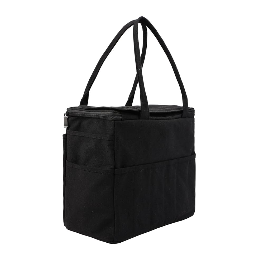 Sac de rangement laine anti-nœuds avec poches pour crochets et aiguilles