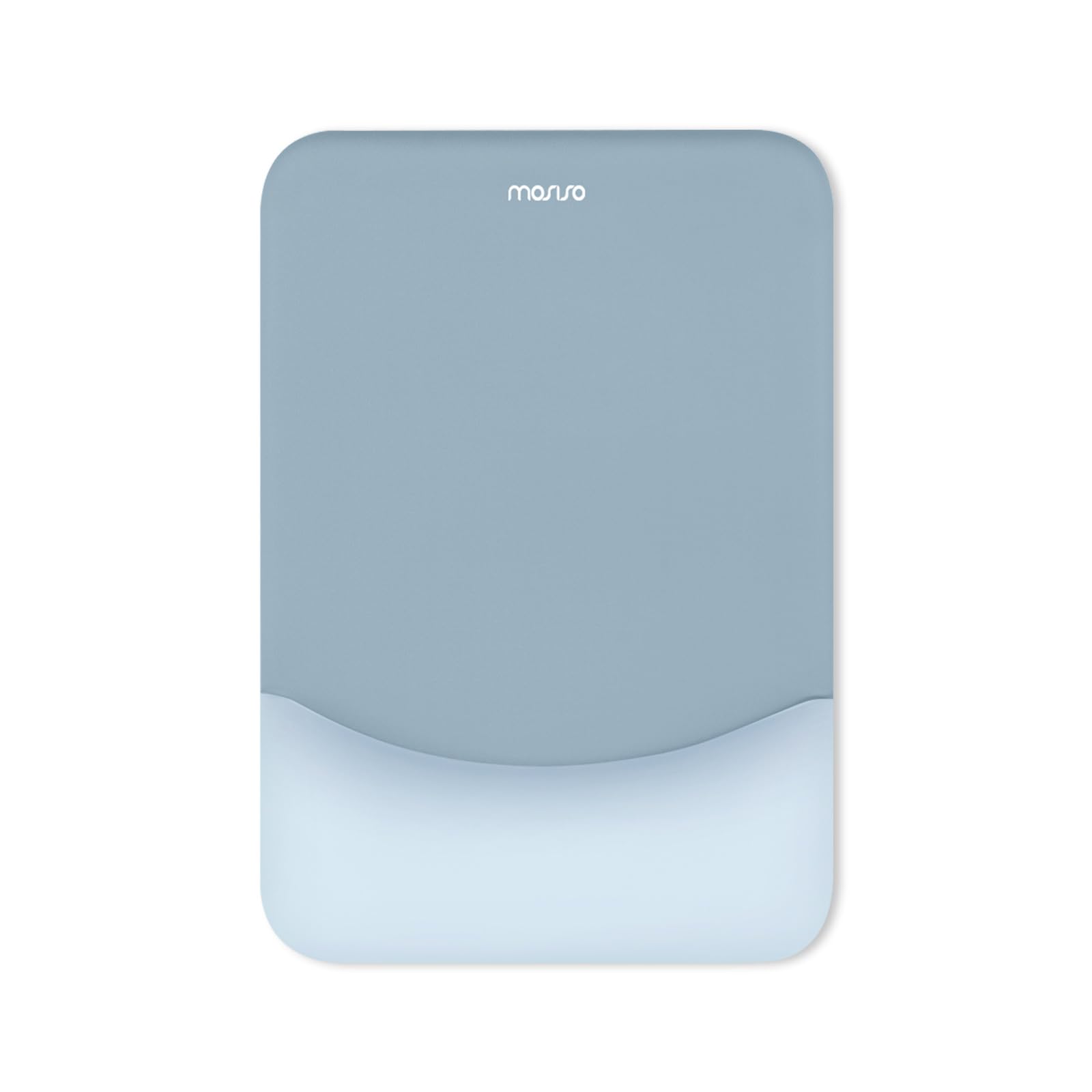 MOSISO Mouse Pad with Wrist Support, Ergonomic Mousepad with Soft Cloth&Raised Curved Memory Foam, Home Office Easy Typing Pain Relief Mousepad with