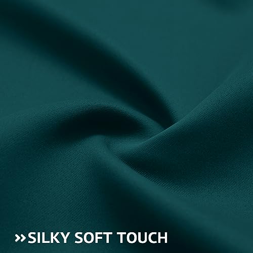 Image of COSVIYA Grommet Room Darkening Dark Teal Curtains 84 inch Long for Bedroom | Light Blocking Insulated Thermal Curtains for Living Room, Blackout Thick Polyester Window Drapes,52x84 inches, 2 Panels