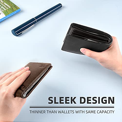 Zitahli Slim Wallets for Men RFID Money Clip Wallet Men's Front Pocket Minimalist Wallet