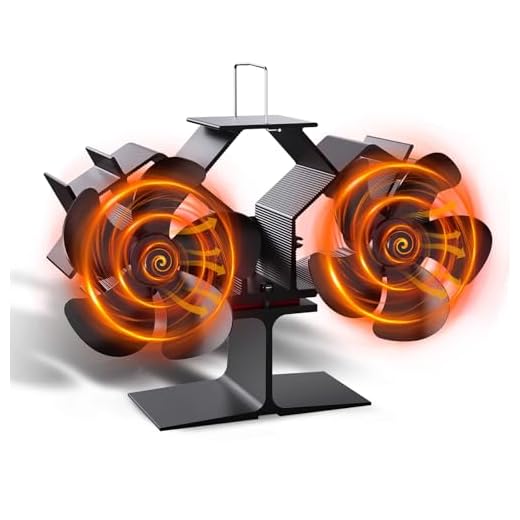 Ventilatore doppia testa per stufa 10 pale