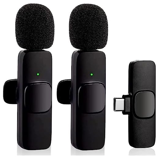 Microfone De Lapela Profissional Sem Fio Compatível Android Usb Type C Plug And Play Omni Direcional Para Gravação De Vídeo De Entrevista Live Podcast Vlog YouTube TikTok Premium - TYDA