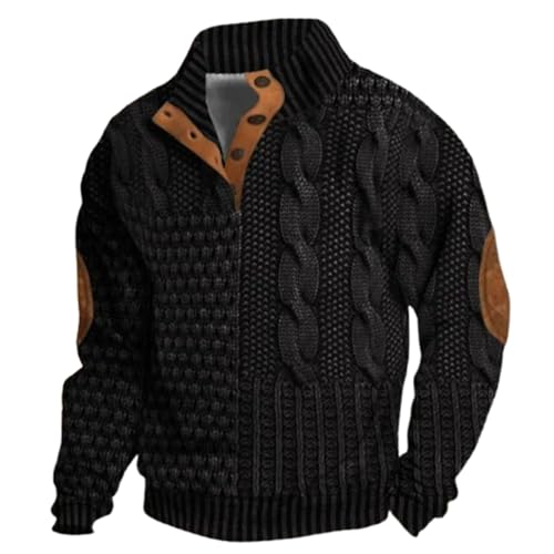 Whitecloths Life Clothing Men, Whitecloths Men's Vintage Knit Print Zip-Up Sweatshirt4