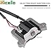 Hicello 62mm Brush Cutter Ignition Coil, 43CC 49CC 52CC Strimmer Ignition Coil Module for 2-stroke Engine Grass Trimmer Multi Tool Tiller Cultivator Garden Machines