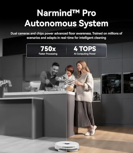 Image of NARWAL Freo Z10 Ultra Robot Vacuum and Mop Combo, Dual RGB Cameras and Chips, AI Avoidance, 8N Corner to Edge Deep Cleaning, Dry-Wet Separation, 18000Pa, Hot Water Wash & Self-Emptying, White