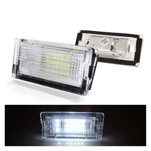 Luces matrícula LED E46 1998-2005 bombilla blanca SMD 12V plafón antierror 2