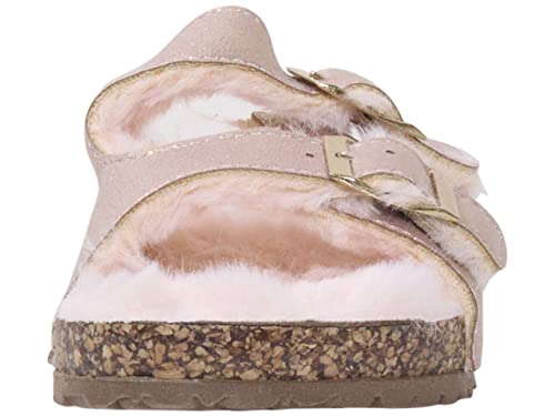 MIA Kids Little/Big Girl's Rozy Slides Sandals Dual Buckle Rose Gold Sz. 1 LGK057A2
