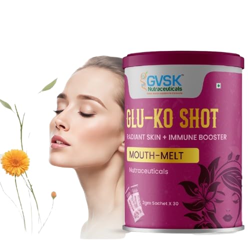 GVSK Nutraceuticals Glu-Ko Shot, Radiant Skin + Immune Booster, Mouth-Melt Sachets