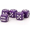 16 mm W6 Cube Purple/White Made in Germany Pack of 5