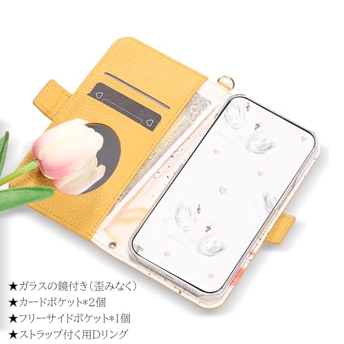 Google Pixel 9A 手帳型カバー おしゃれ 鏡付き キャラクター タッセル付き 耐衝撃 防水 2025モデル 上品 レザー 多機能 全面保護 マグネット スタンド機能 グーグルピクセル 9A 携帯ケース 軽量 高校生 ファション スマホケース Google Pixel 9A 手帳型 おしゃれ 若者用 素敵 キュート キャラクター イエロー