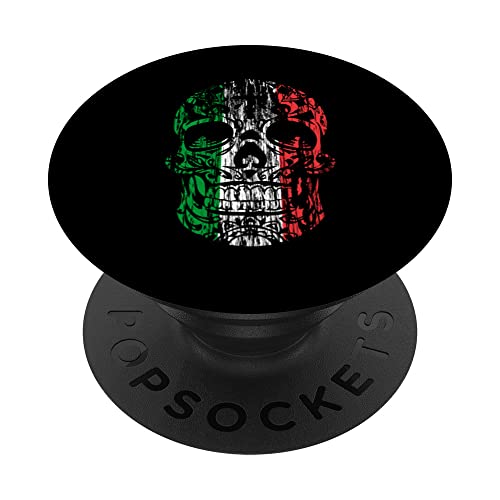 Mexican Sugar Skull Pride Calavera Day Dead Cinco De Mayo PopSockets Swappable PopGrip, Black