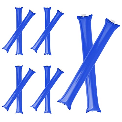 GOGO 100 PCS Cheer Sticks Inflatable Bam Bam Spirit Stick, Blue Cheerleading Noisemakers